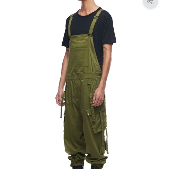 JONNY COTA STUDIO  UNISEX OVERALLS IN GREEN - Picture 1 of 10